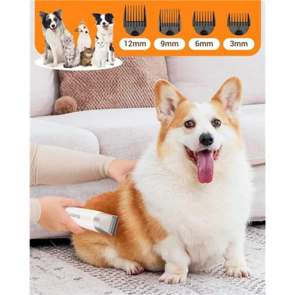 Pet Grooming Vacuum,6 in 1 Dog Grooming Kit with 3 Suction Mode & Large Capacity